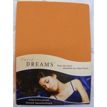 Sweet Dreams jersey gumis lepedő karamel 180/200x220 cm